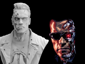 Terminator 2 t-800 Modèles 3D en vedette