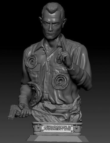 terminator 2 judgment day t-1000 3D Принт Модель .c4d .max .obj .3ds .fbx .stl .blend 