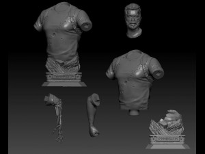 terminator dark fate Modèles 3D en vedette
