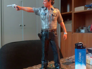 Rick grimt die wandelnden Toten 3D Druckmodell