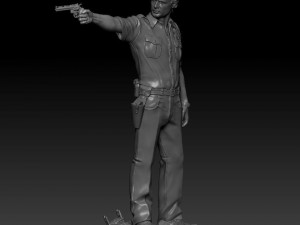 rick grimes the walking dead 3D Print Model