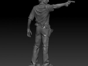rick grimes the walking dead 3D Print Model