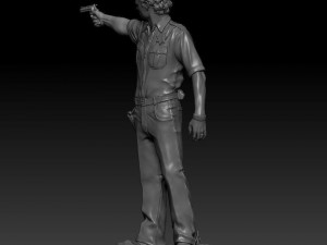 rick grimes the walking dead 3D Print Model