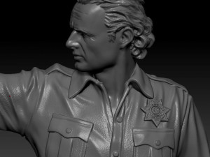 rick grimes the walking dead 3D Print Model