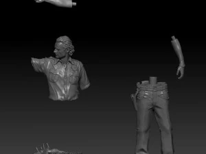 rick grimes the walking dead 3D Print Model