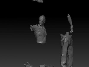rick grimes the walking dead 3D Print Model