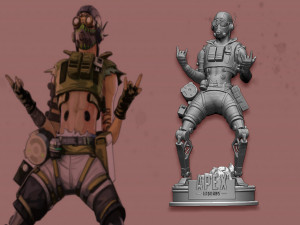 octane from apex legends 3D-Druckmodell