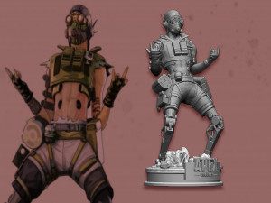 octane from apex legends 3D-Druckmodell