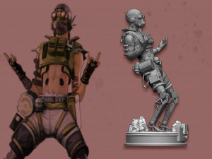 octane from apex legends 3D-Druckmodell