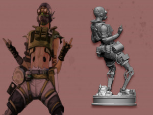 octane from apex legends 3D-Druckmodell