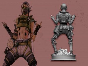 octane from apex legends 3D-Druckmodell