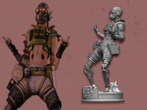 octane from apex legends 3D-Druckmodell
