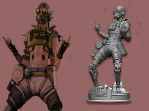 octane from apex legends 3D-Druckmodell