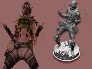 octane from apex legends 3D-Druckmodell