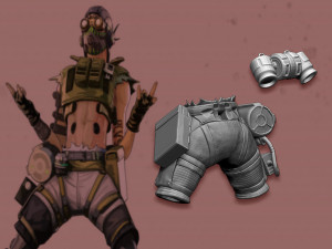octane from apex legends 3D-Druckmodell