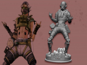 octane from apex legends 3D-Druckmodell
