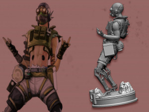 octane from apex legends 3D-Druckmodell