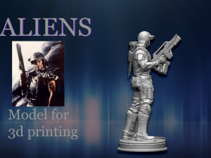 aliens soldier 3D Baskı Modeli