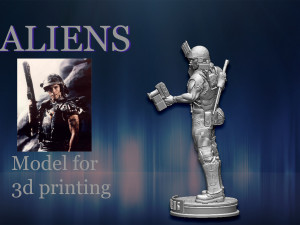 aliens soldier 3D Baskı Modeli