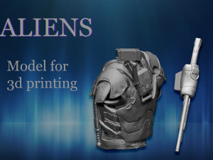 aliens soldier 3D Baskı Modeli