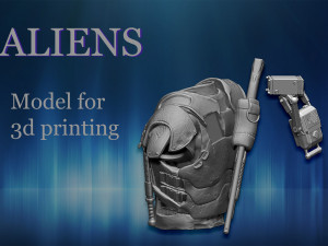 aliens soldier 3D Baskı Modeli