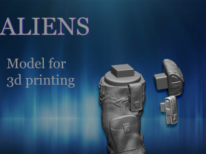 aliens soldier 3D Baskı Modeli