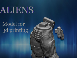 aliens soldier 3D Baskı Modeli