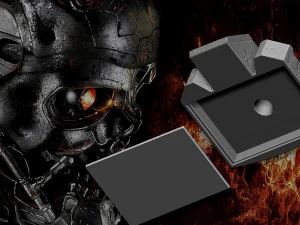 R&eacute;plica do busto do Terminator T-600 Modelo de Impressão 3D