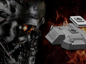 R&eacute;plica do busto do Terminator T-600 Modelo de Impressão 3D