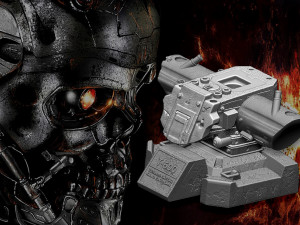 Terminator T-600 bust Replica Modelo de Impressão 3D