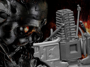 Terminator T-600 bust Replica Modelo de Impressão 3D
