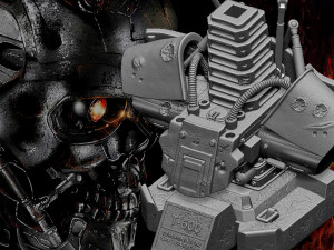 Terminator T-600 bust Replica Modelo de Impressão 3D