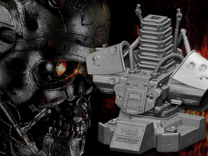 Terminator T-600 bust Replica Modelo de Impressão 3D