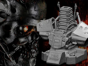 R&eacute;plica do busto do Terminator T-600 Modelo de Impressão 3D