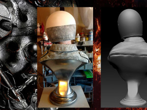 Terminator 2 T-1000 bust replica Modèles 3D en vedette