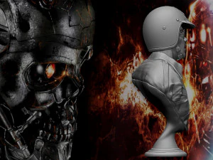 Terminator 2 T-1000 bust replica 3D Print Model