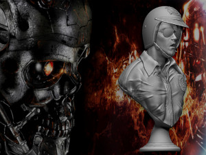 Terminator 2 T-1000 bust replica Modèles 3D en vedette