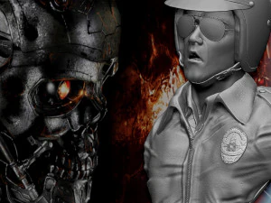 Terminator 2 T-1000 bust replica 3D Print Model