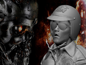 Terminator 2 T-1000 bust replica Modèles 3D en vedette