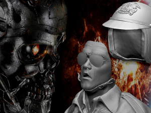 Terminator 2 T-1000 bust replica Modèles 3D en vedette