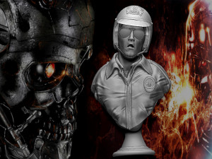 Terminator 2 T-1000 bust replica Modèles 3D en vedette