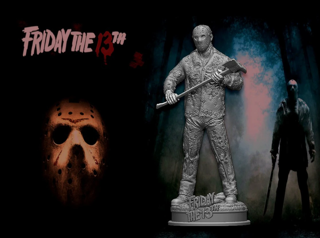 Friday the 13th 3D Print Model .c4d .max .obj .3ds .fbx .stl .blend 