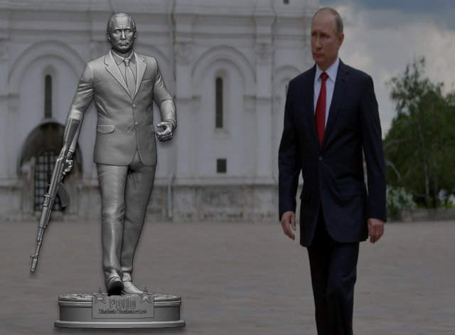 Vladimir Vladimirovich Putin Model Cetak 3D .c4d .max .obj .3ds .fbx .stl .blend 