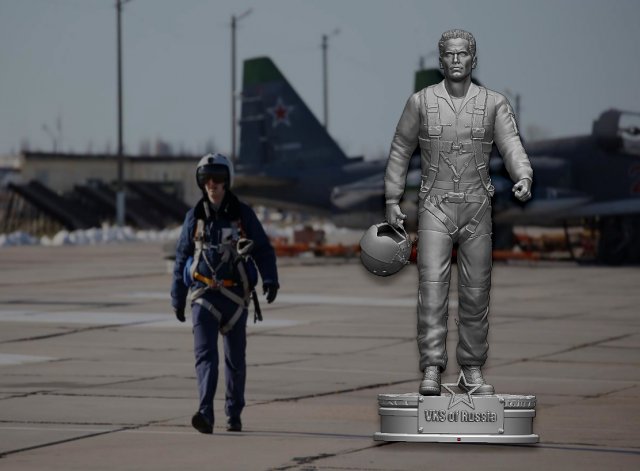 Piloto de vks de Rusia 3D Print Model .c4d .max .obj .3ds .fbx .stl .blend 