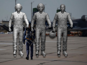 Piloto de vks de Rusia 3D Print Model