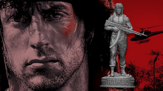 Rambo First Blood 2 3D Print Model .c4d .max .obj .3ds .fbx .stl .blend 