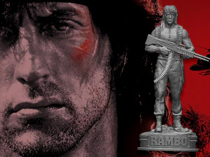 Rambo Primera Sangre 2 Modelo de impresión 3D