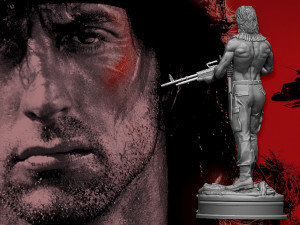 Rambo First Blood 2 3D Print Model