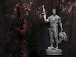 Predator 1987 Major Alan Dutch Modelo de impresión 3D