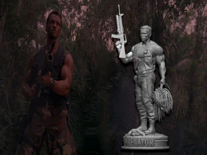 Predator 1987 Major Alan Dutch 3D Print Model